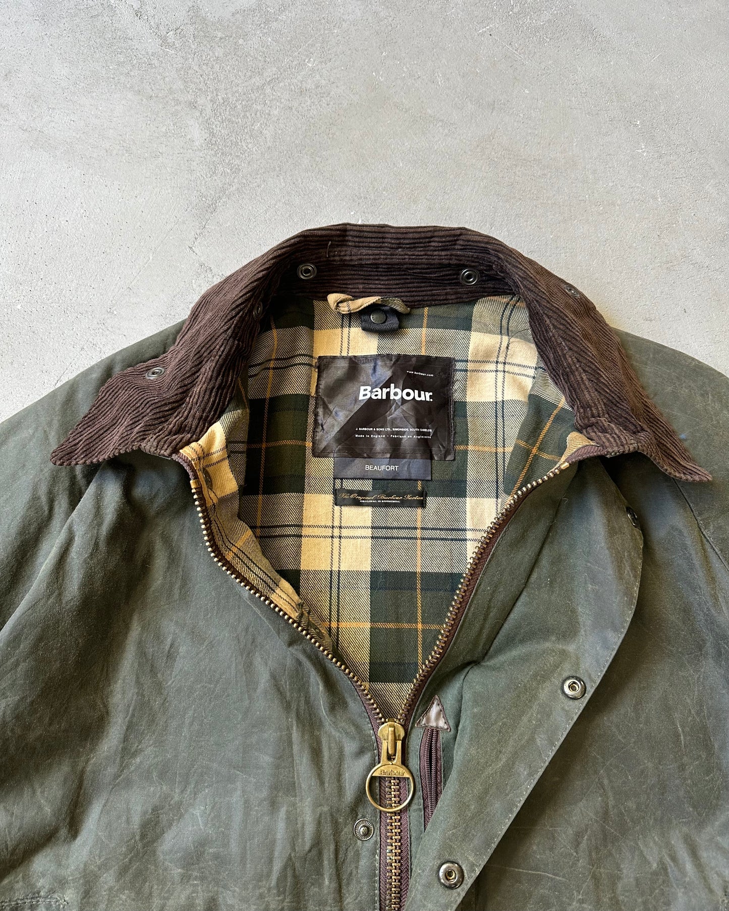 Années 2000 - Veste Barbour Beaufort verte - Taille 46