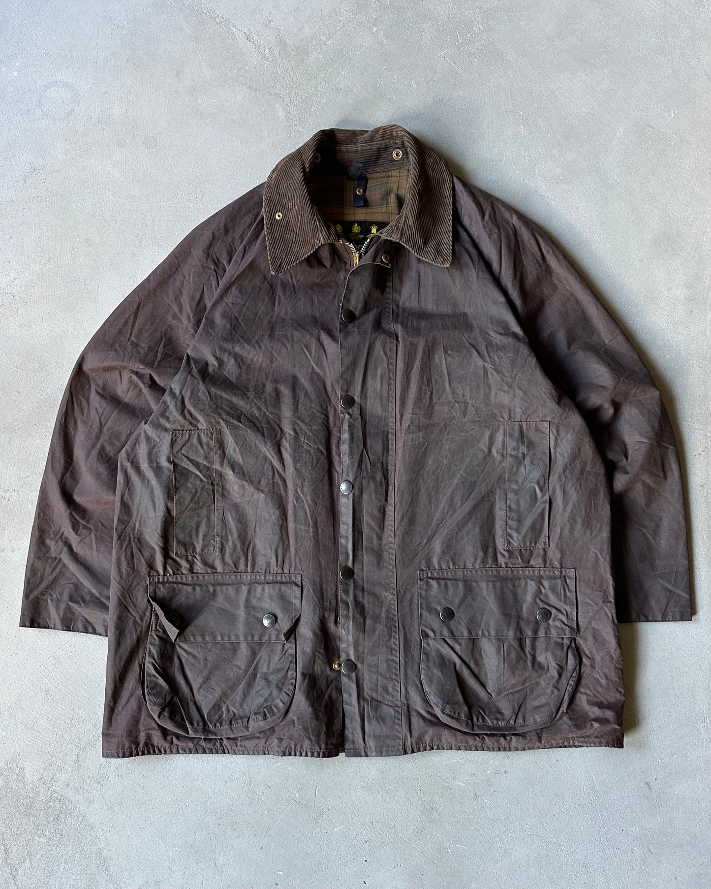 Années 90 - Veste Barbour Beaufort Marron - Taille 46