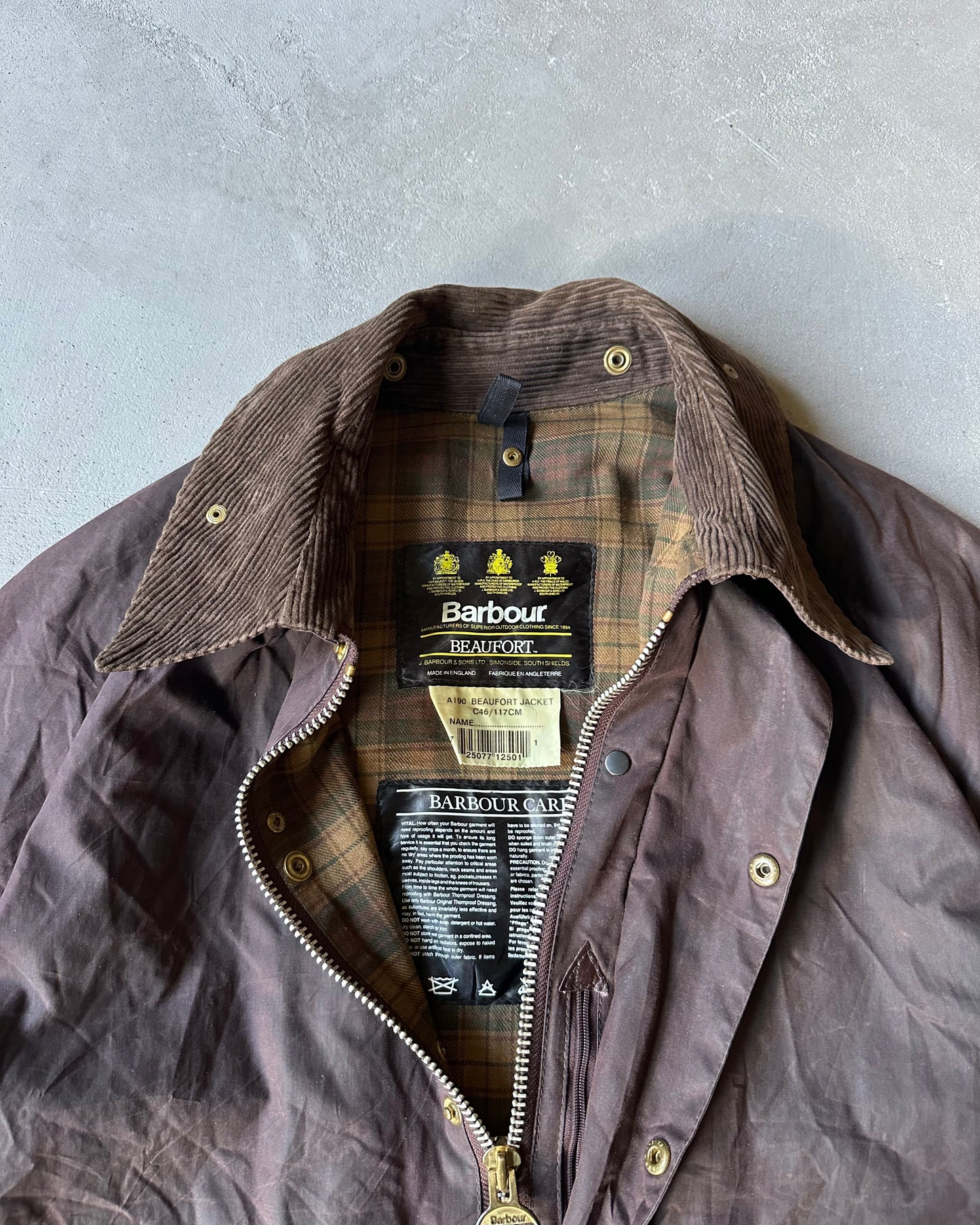 Années 90 - Veste Barbour Beaufort Marron - Taille 46