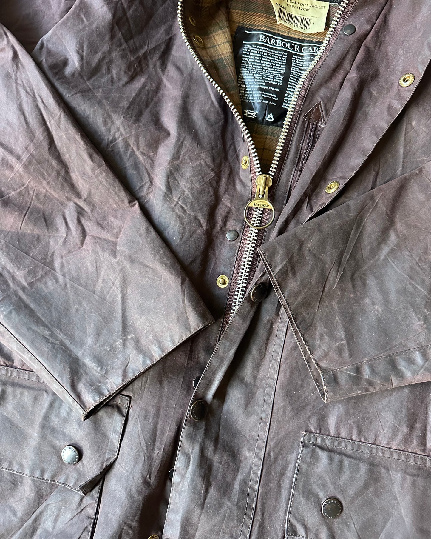 Années 90 - Veste Barbour Beaufort Marron - Taille 46