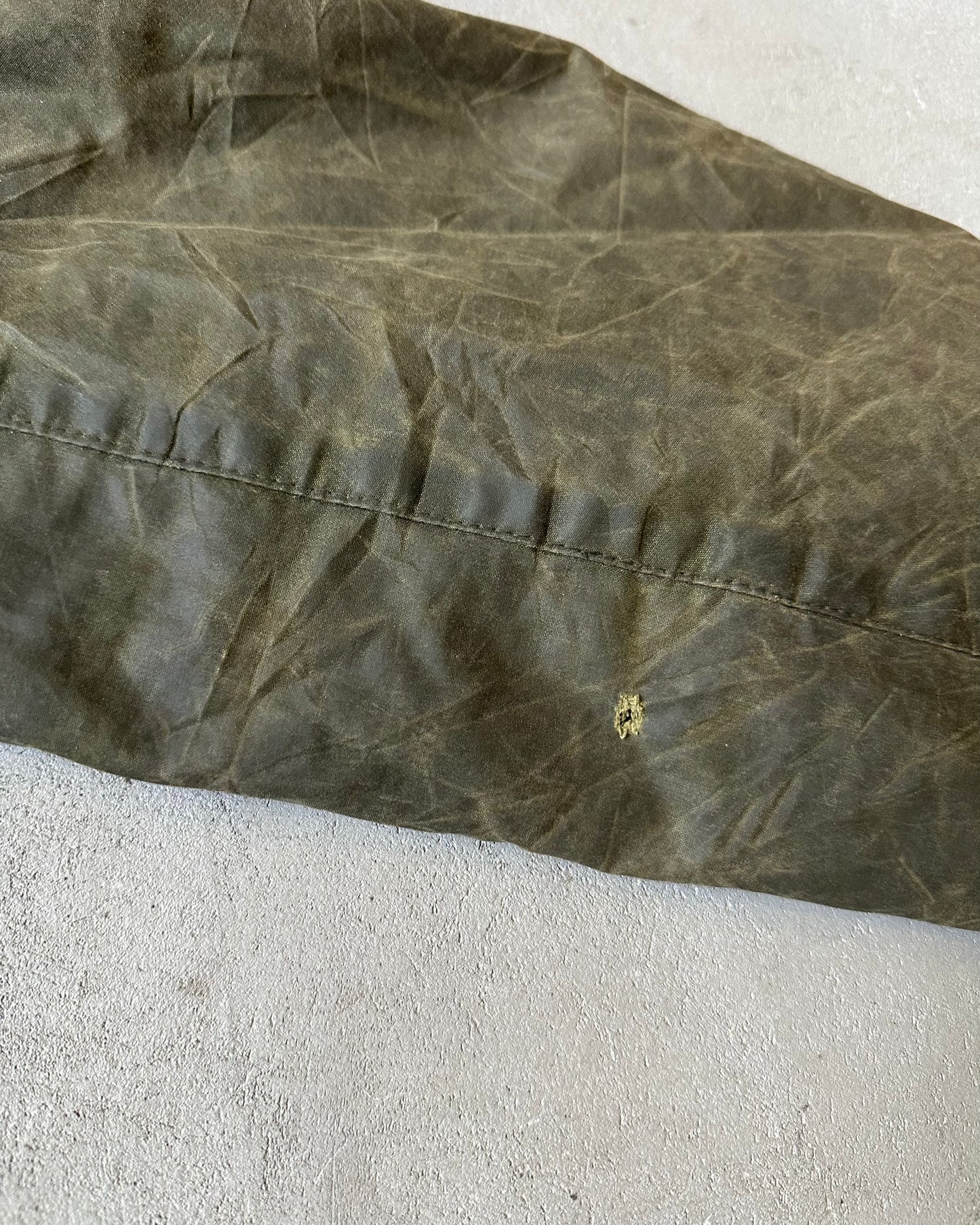 1980s - Distressed Green Barbour Border Jacket - 44