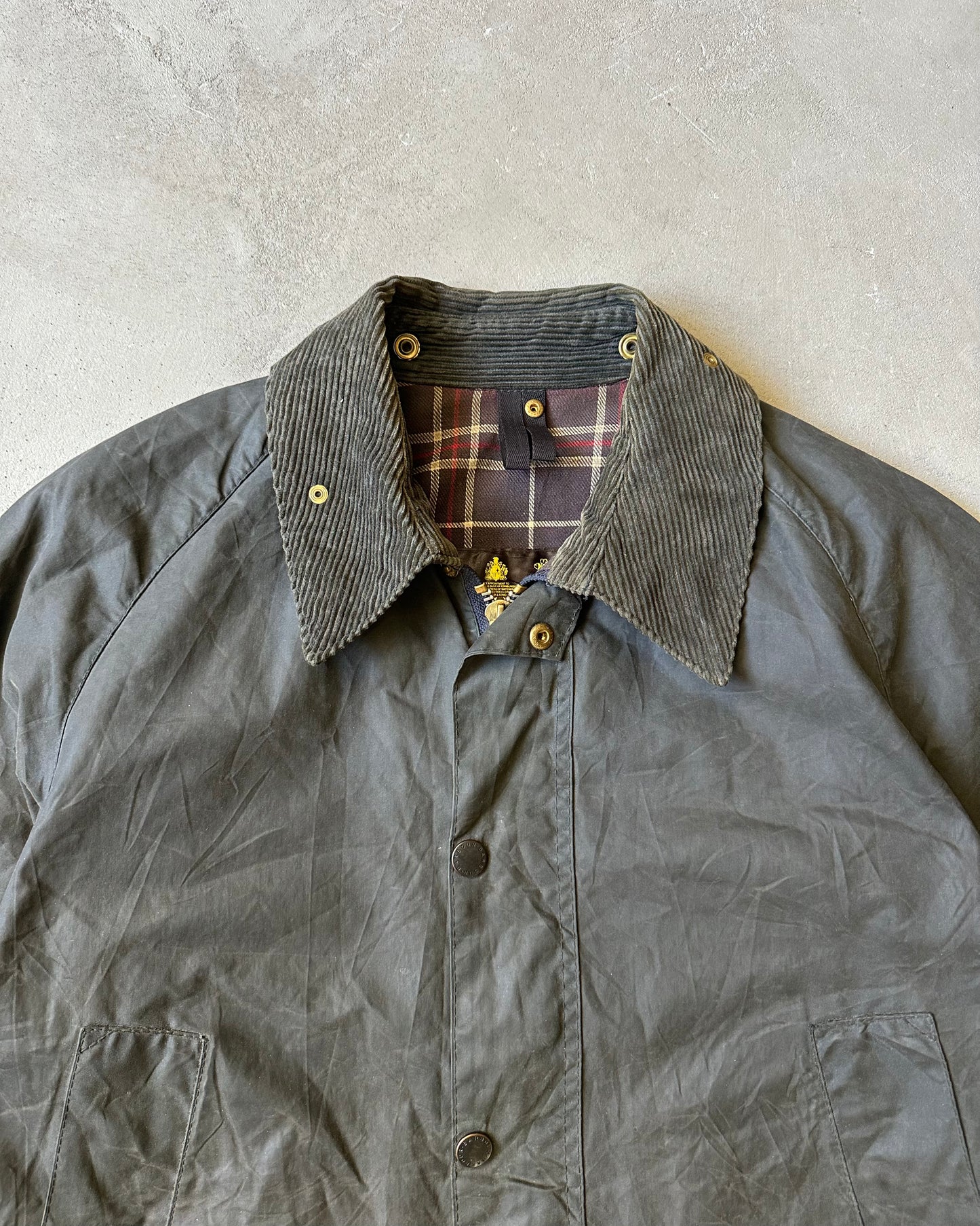 1990s - Dark Navy Barbour Bedale Jacket - 42