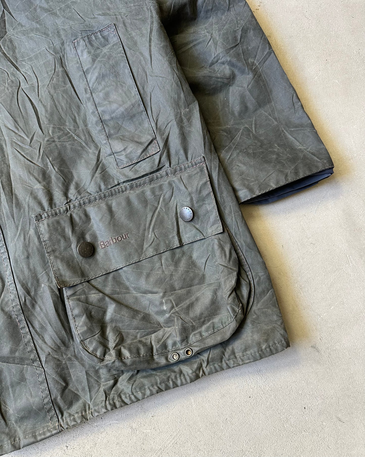 Années 2000 - Veste Barbour Beaufort Bleu Marine Foncé - 42