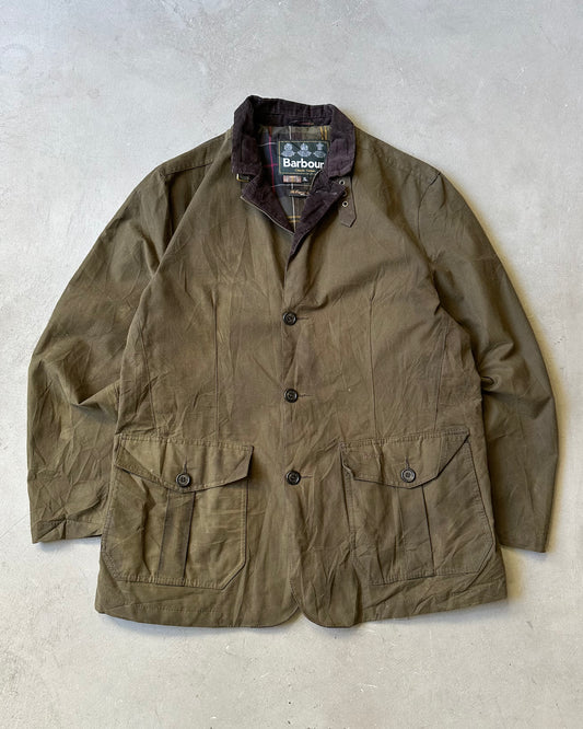 Années 2010 - Veste Barbour Lutz verte - T.L/XL