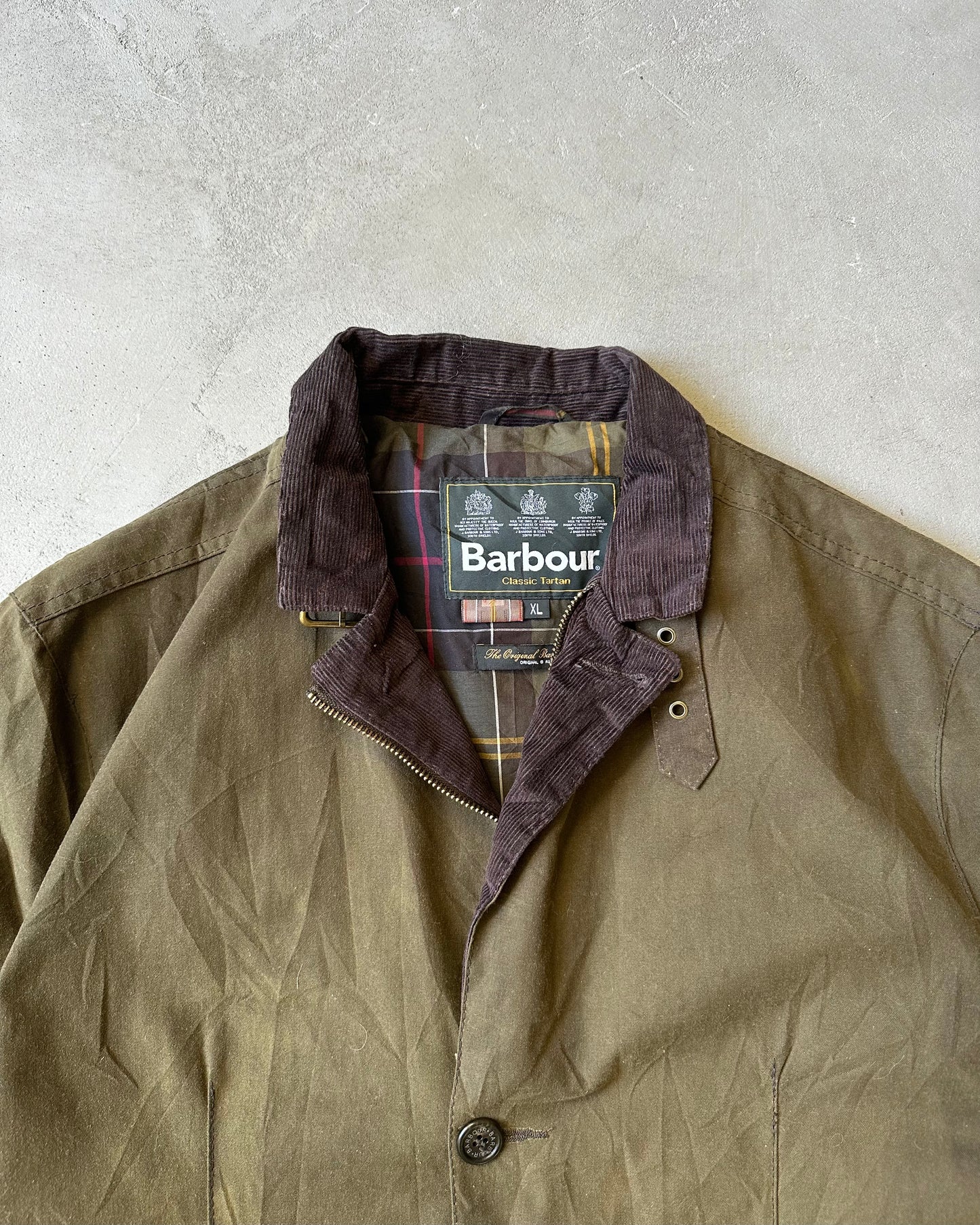 Années 2010 - Veste Barbour Lutz verte - T.L/XL