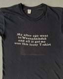 1970s - Faded Black "Waunabaiaduk" T-Shirt - XS/S
