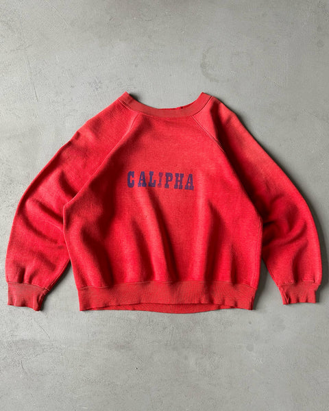 1970s - Faded Red "Calipha" Crewneck - XS