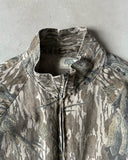 1990s - Distressed Camo Double Zip Hunting Coat - XL
