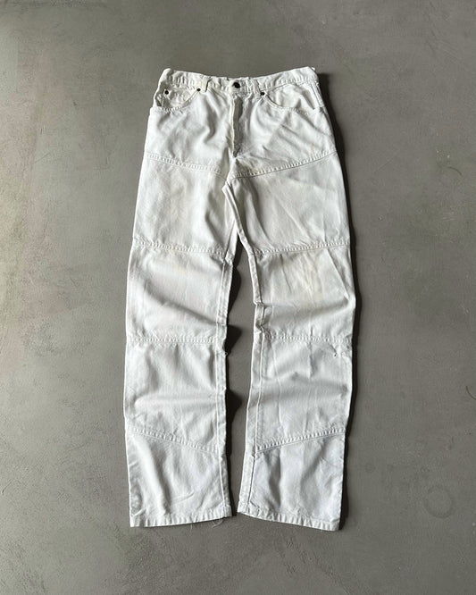 1970s - White Colter Painters Pants - 31x33