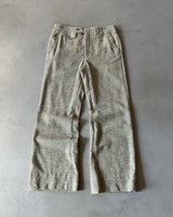 1980s - Grey Wool Loose Trousers - 31x29