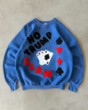 1980s - Blue "No Trump Slam" Crewneck - M
