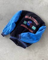 1990s - Black/Blue Blasters Varsity Jacket - L