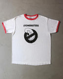 1980s - White/Red "Stonebusters" Ringer - L/XL