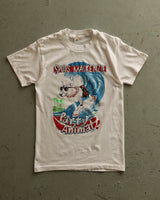 1980s - White "Party Animal" Graphic T-Shirt - XS/S