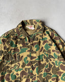 1970s - Duck Camo Light Hunting Button Up - L