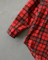 1980s - Orange/Charcoal Sears Wearmaster Paid Flannel - S/M
