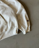 1990s - White Western Champion Hoodie - S/M