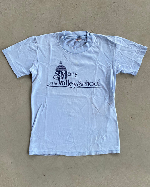 1980s - Baby Blue "St Mary" T-Shirt - XS