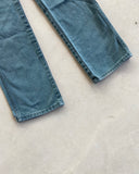 1990s - Teal Wrangler Jeans - 31x34