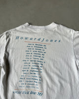 1980s - White Howard Jones 89 Tour T-Shirt - M