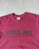 2000s - Burgundy Kiss My... T-Shirt - L