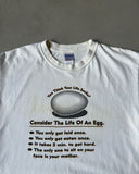 2000s - White "The Life Of An Egg" T-Shirt - M/L