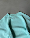 1980s - Aqua Blank Crewneck - XS/S