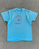 1980s - Light Blue "Plymouth Rock" Running T-Shirt - M/L