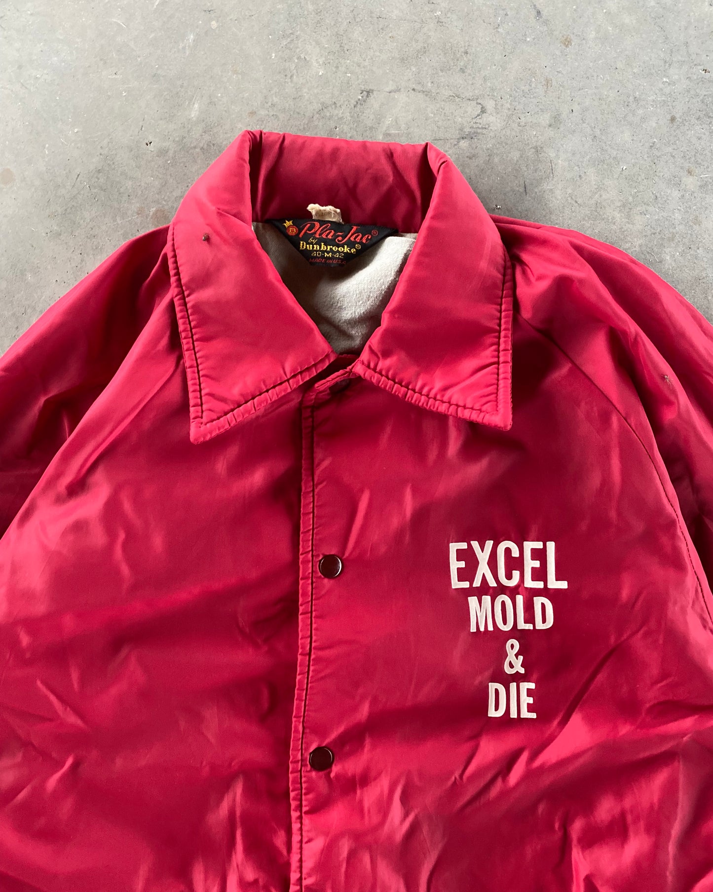 1970s - Red Excel Mold Windbreaker - M