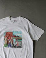 1990s - White "Will Work For Wool" T-Shirt - XL