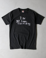 1990s - Black "I Did Not Escape" T-Shirt - M/L