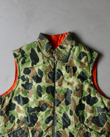 1980s - Duck Camo Puffer Vest - XL