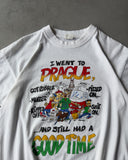 1990s - White Prague T-Shirt - S/M