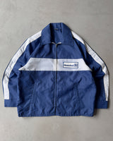 1970s - Navy/White Hoechst Nylon Jacket - XL