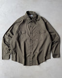 1980s - Dark Khaki GWG Work Shirt - XL