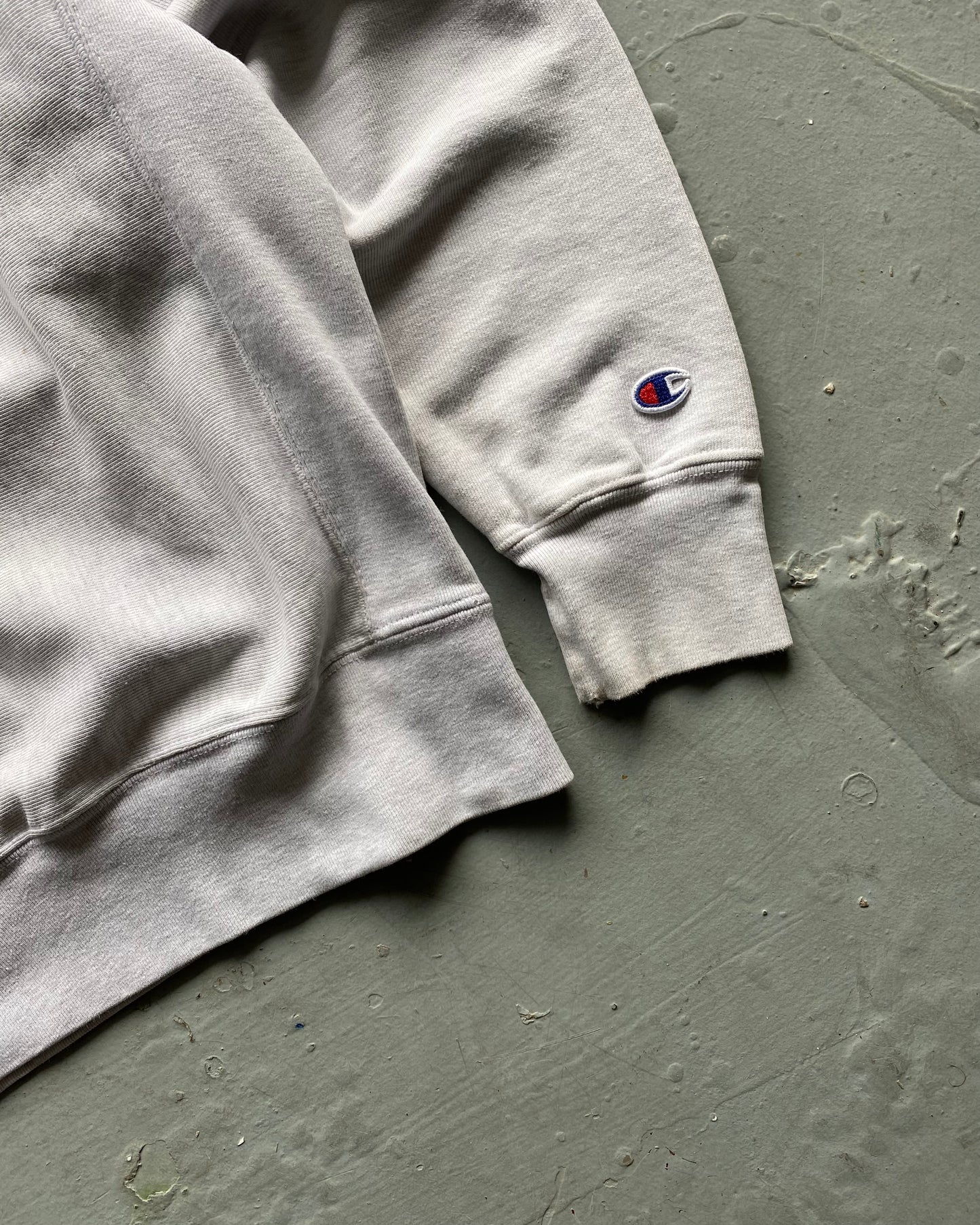 2000s - Heather Grey "Temple" Champion RW Crewneck - S