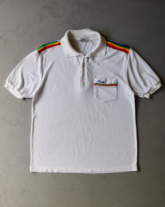 1980s - White "Hawaii" Polo - S/M