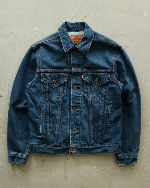 1980s - Dark Wash Type 3 Levi's Jeans Jacket - 38