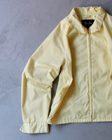1970s - Baby Yellow Harrington Jacket - M