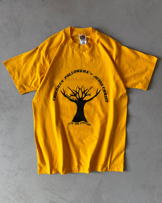 1990s - Yellow "Followers Of Jesus" T-Shirt - S/M