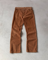 1980s - Rust Jc Penney Corduroy Pants - 31x29