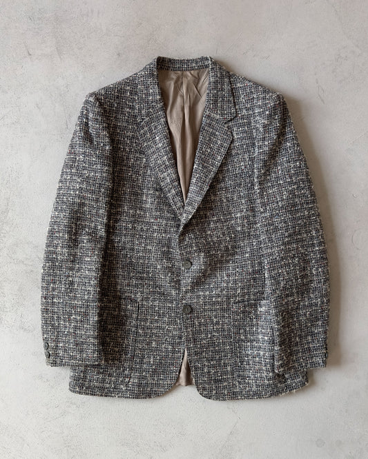 1970s - Grey Wool Blazer Jacket - 38