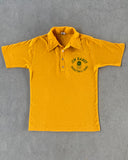1980s - Yellow Champion "Basketball Camp" Polo - M