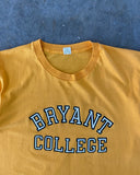 1980s - Yellow/Orange "Bryant College" T-Shirt - M/L
