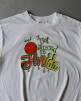 1980s - White "I Got Juiced" T-Shirt - M