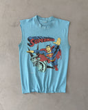 1990s - Blue Superman Cut Off T-Shirt - XS/S