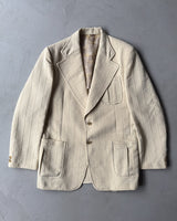 1970s - Beige Bonaventure Suit Jacket - 40 (M)