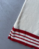 1980s - Beige/Red Woman Sweater Vest - S