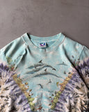1990s - Liquid Blue Ocean T-Shirt - M/L