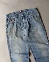 1990s - Distressed TH Jeans -35x30